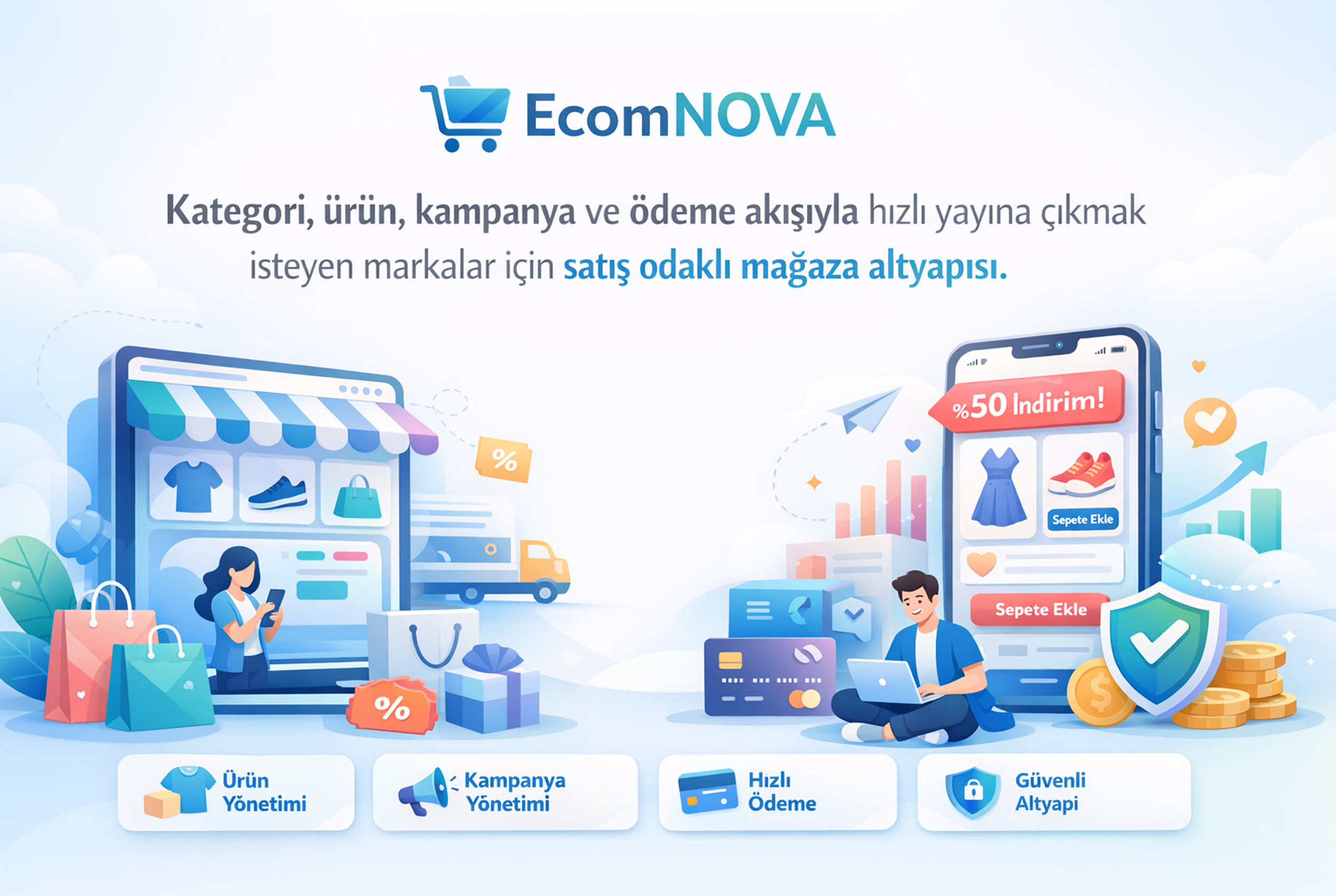 EcomNOVA ürünü için tanıtım görseli
