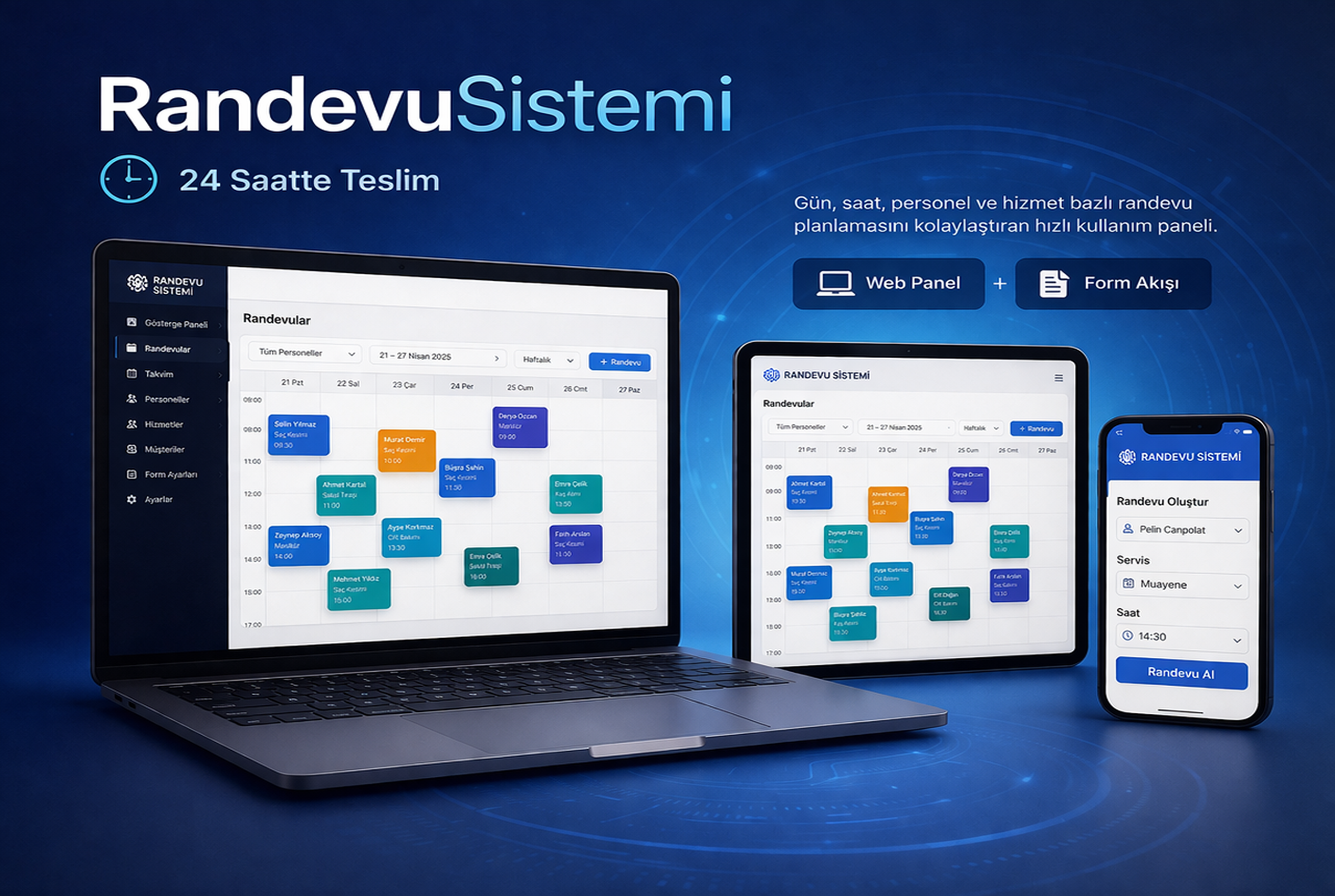 RandevuSistemi ürünü için tanıtım görseli